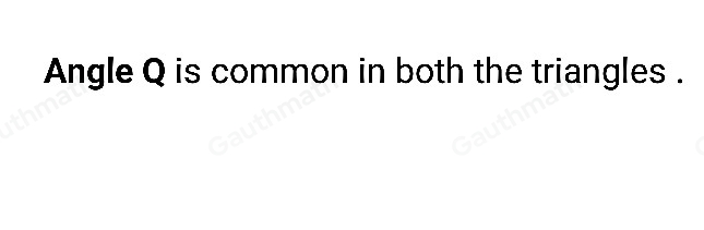 3 What is the common angle of △ PQT and △ RSQ ?