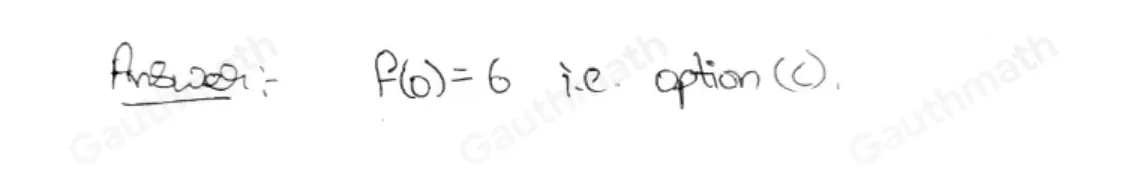 Consider the function represented by the table. What is f0 ？ 4 5 6 7