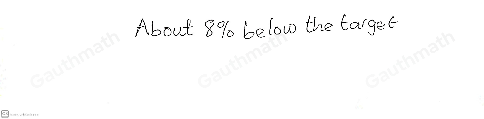 Weekly Goals: Job S Over the last four weeks, how is the team doing compared to the quality goal? About 13% below target About 9% below target About 8% below target About 8% above target About 9% above target