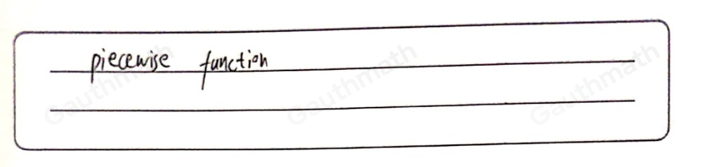 What type of function is defined on a sequence of intervals? Choose an answer dependent function piecewise function candidate function independent function