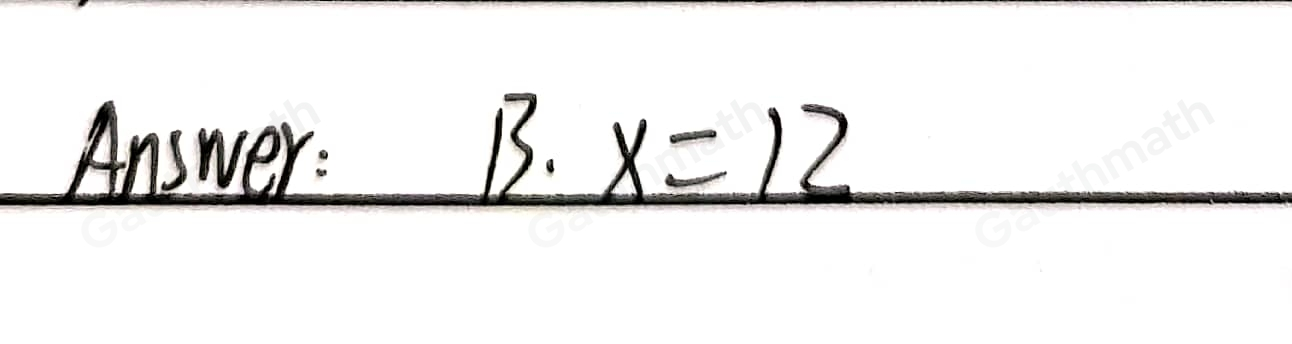 A. ALGEBRA If mangle 1=9x+6, mangle 2=25x-3 , and mangle 3=5y+14 , find x. A. x=9 B. x=12 C. x=10 D. x=14