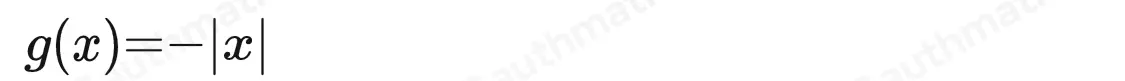 Find gx , where gx is the reflection across the x-axis of fx=|x|. Write your answer in the form a|x-h|+k , where a, h, and k are integers gx=