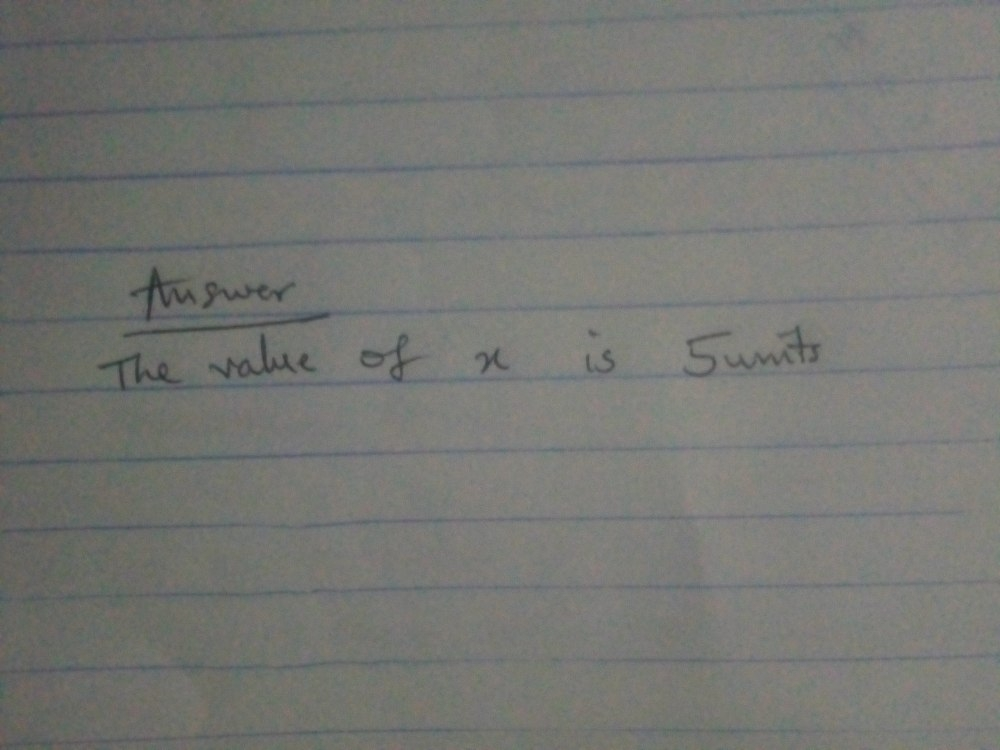 The volume of the sphere is 500/3 π cubic units. What is the value of x? 4 units 5 units 8 units 10 units